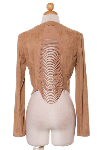 "Vidara"  Nude Slash Jacket